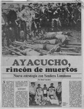 Ayacucho, rincón de muertos