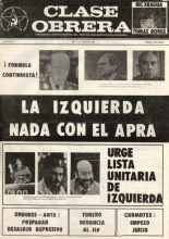 20 octubre 1979 - La izquierda nada con el APRA
