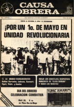 ¡Por un 1º de mayo en unidad revolucionaria!
