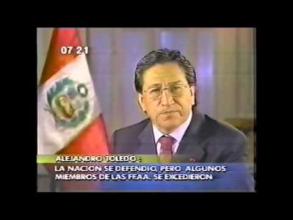 Embedded thumbnail for Mensaje a la nación del presidente Toledo sobre el Informe Final de la Comisión de la Verdad y Reconciliación (CVR)  &gt; Videos