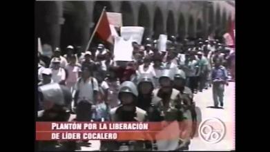 Embedded thumbnail for Marcha de protesta en Ayacucho exigiendo la liberación del dirigente cocalero Nelson Palomino &gt; Videos