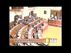Embedded thumbnail for El Congreso aprueba dar facultades legislativas al ejecutivo para legislar en materia antisubversiva &gt; Videos