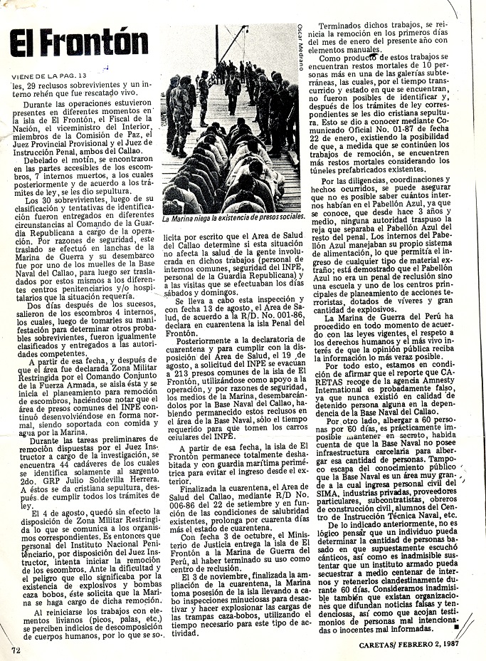 Lo del Frontón (II)