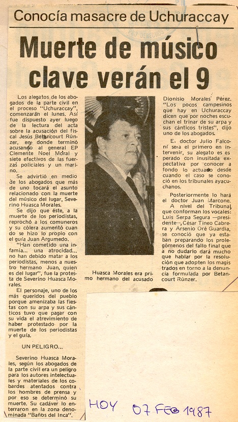 Noel sería enjuiciado por homicidio