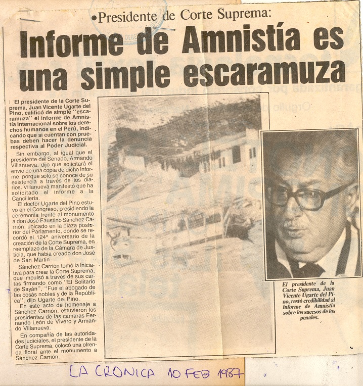 Informe de Amnistía es una simple escaramuza