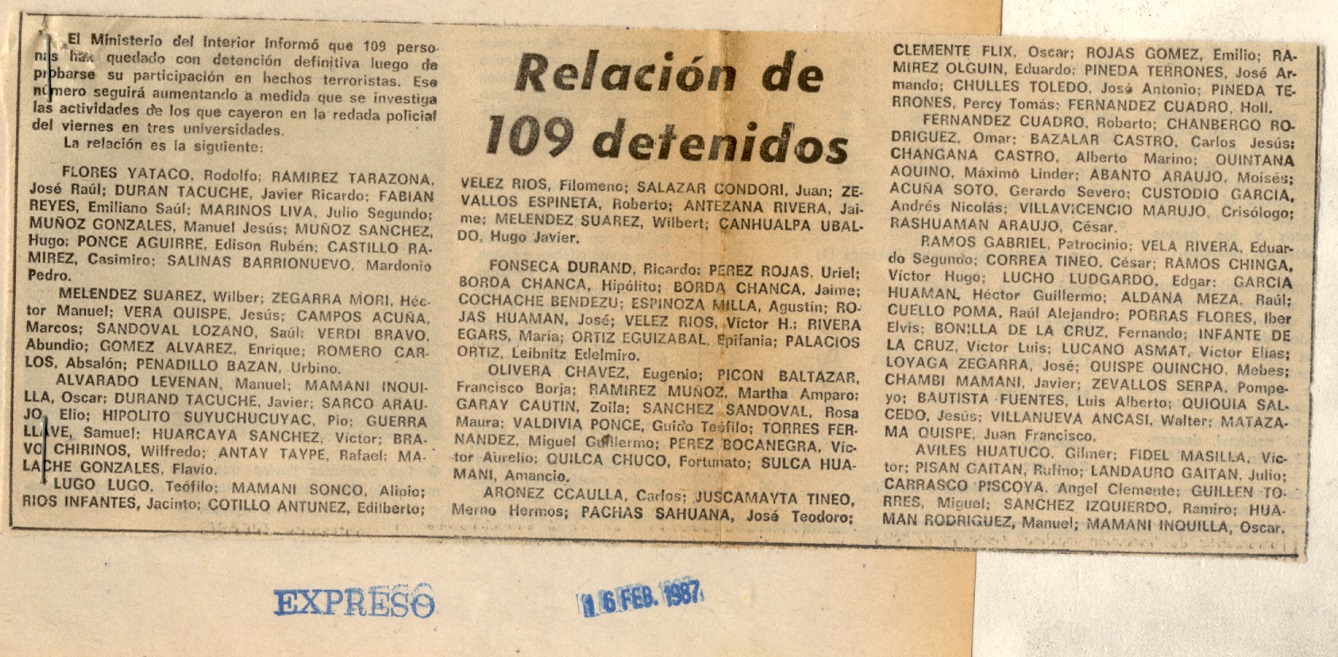 Estudiantes detenidos inician hoy huelga de hambre y exigen libertad