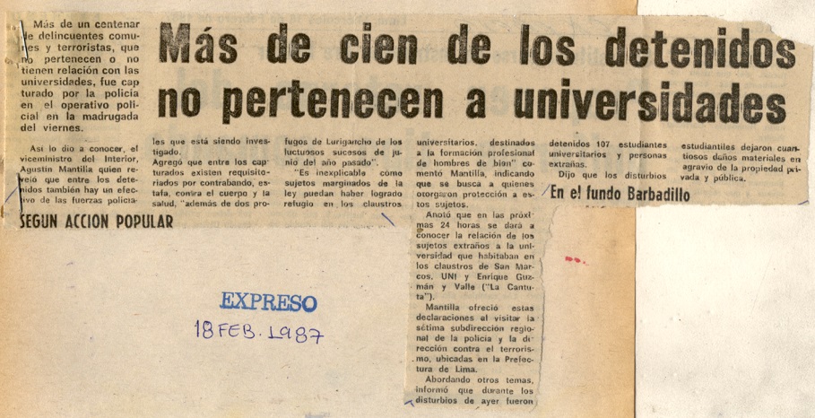 Comprobada presencia de extraños en universidades