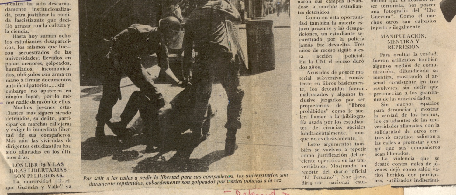 Manipulación, mentira y represión para ocultar la verdad de universidades