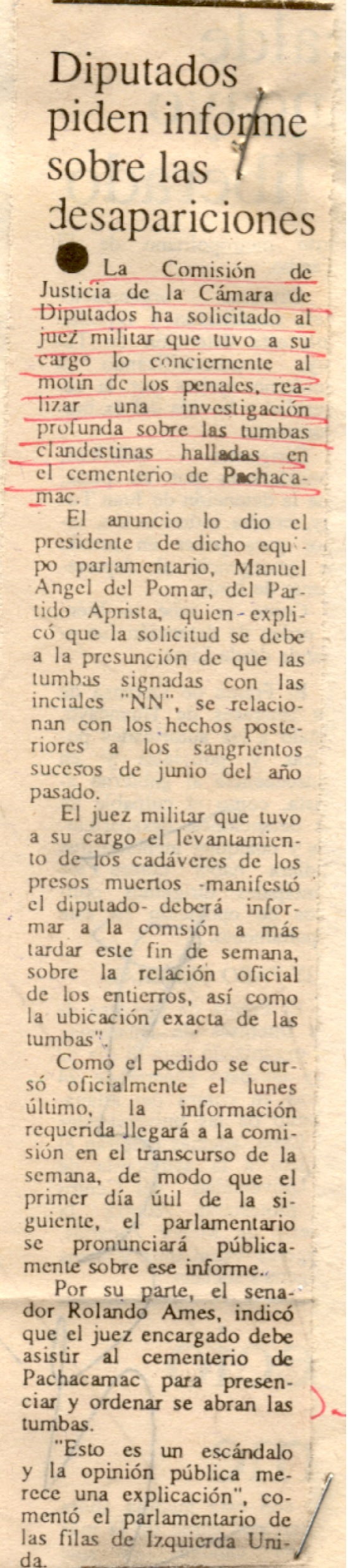 Estudiantes yacen en tumbas anónimas