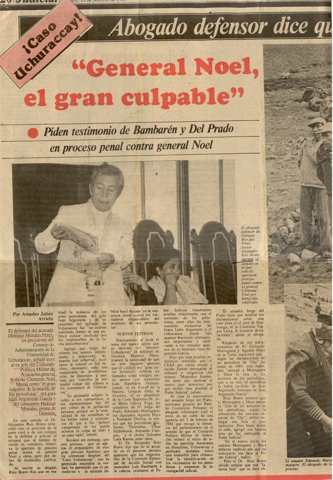 “General Noel, el gran culpable”