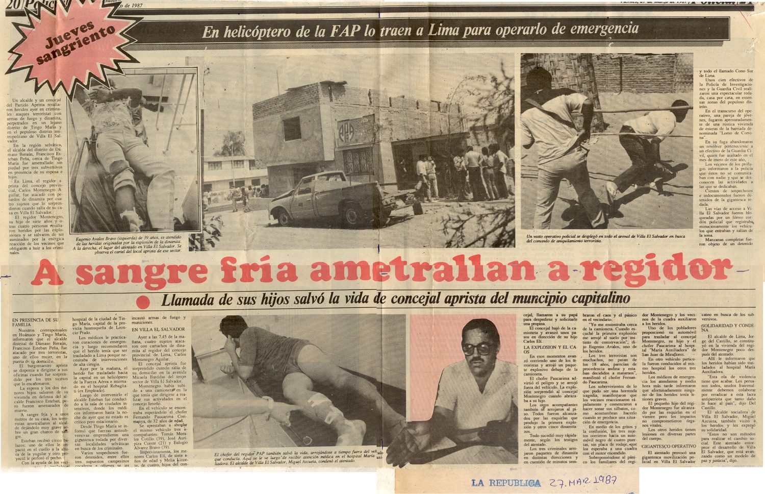 Senderistas emboscan a regidor PAP y hieren a seis