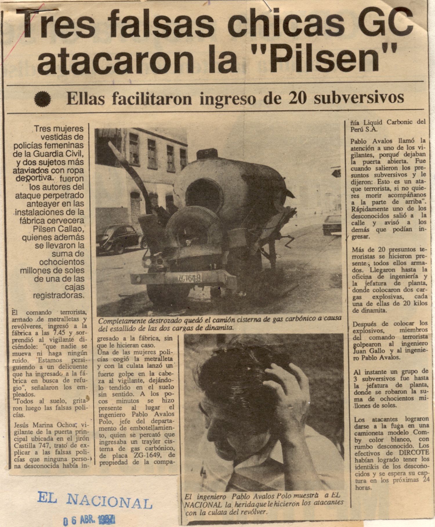 Tres falsas chicas GC atacaron la “Pilsen”