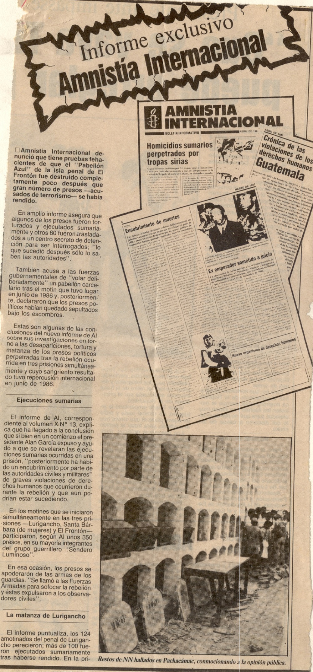 Informe exclusivo. Amnistía Internacional