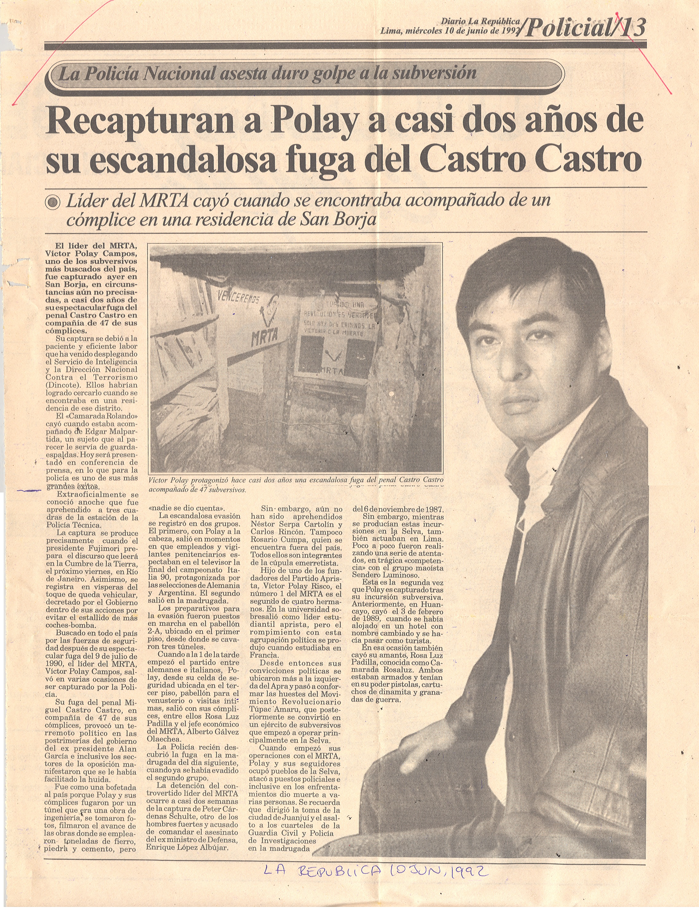 10 JUNIO RECAPTURAN A POLAY A CASI DOS AÑOS DE ESCANDALOSA FUGA (1)