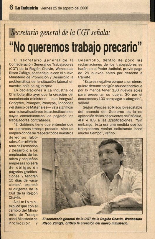 No queremos trabajo precario