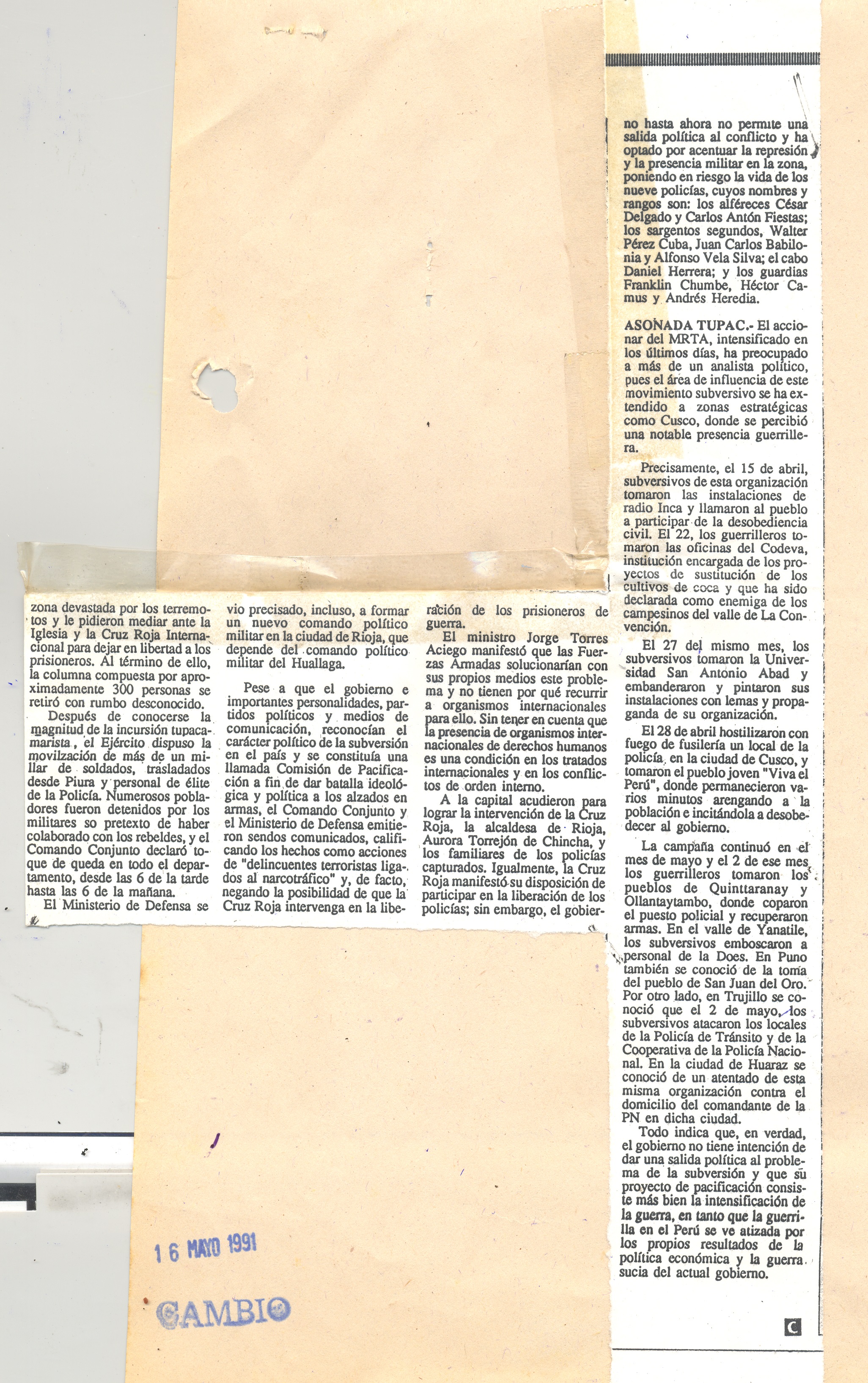 12 MAYO MRTA PONE EN JAQUE AL ESTADO 12 MAYO 3