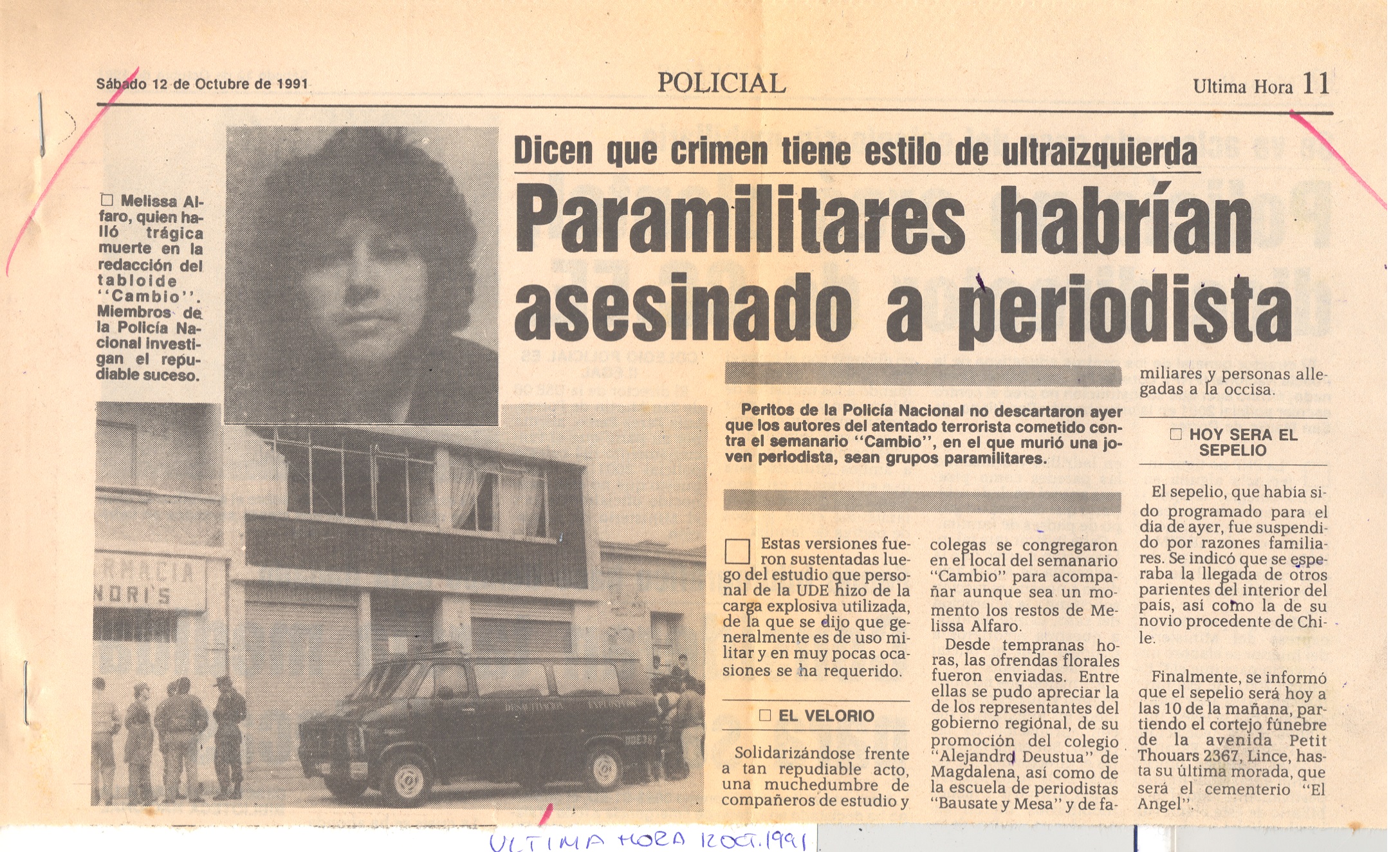 Paramilitares habrían asesinado a periodistas