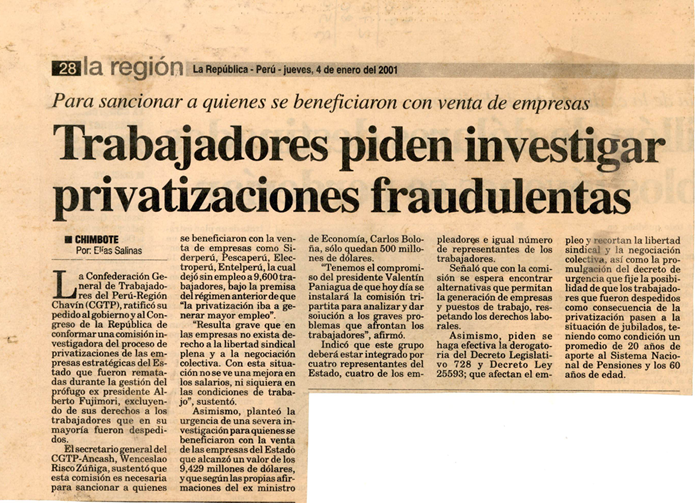 Trabajadores piden investigar
