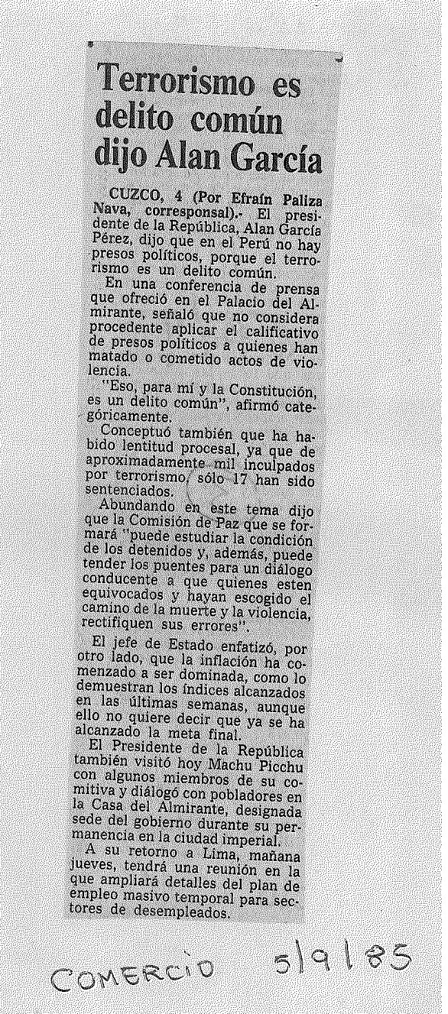 No hay presos políticos en las cárceles del país