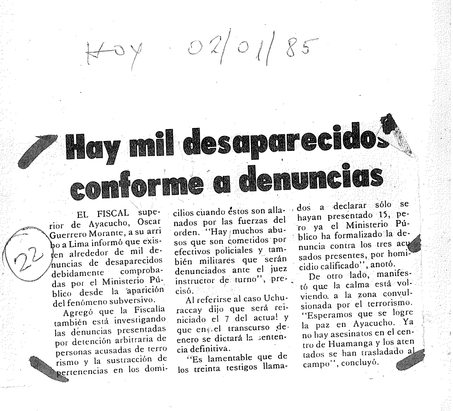 Hay miles desaparecidos conforme a denuncias