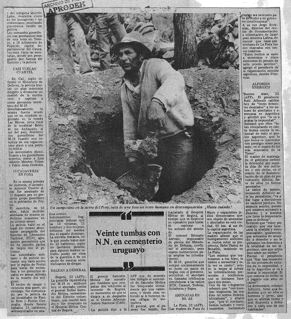 Más tumbas clandestinas hallan en Latinoamérica