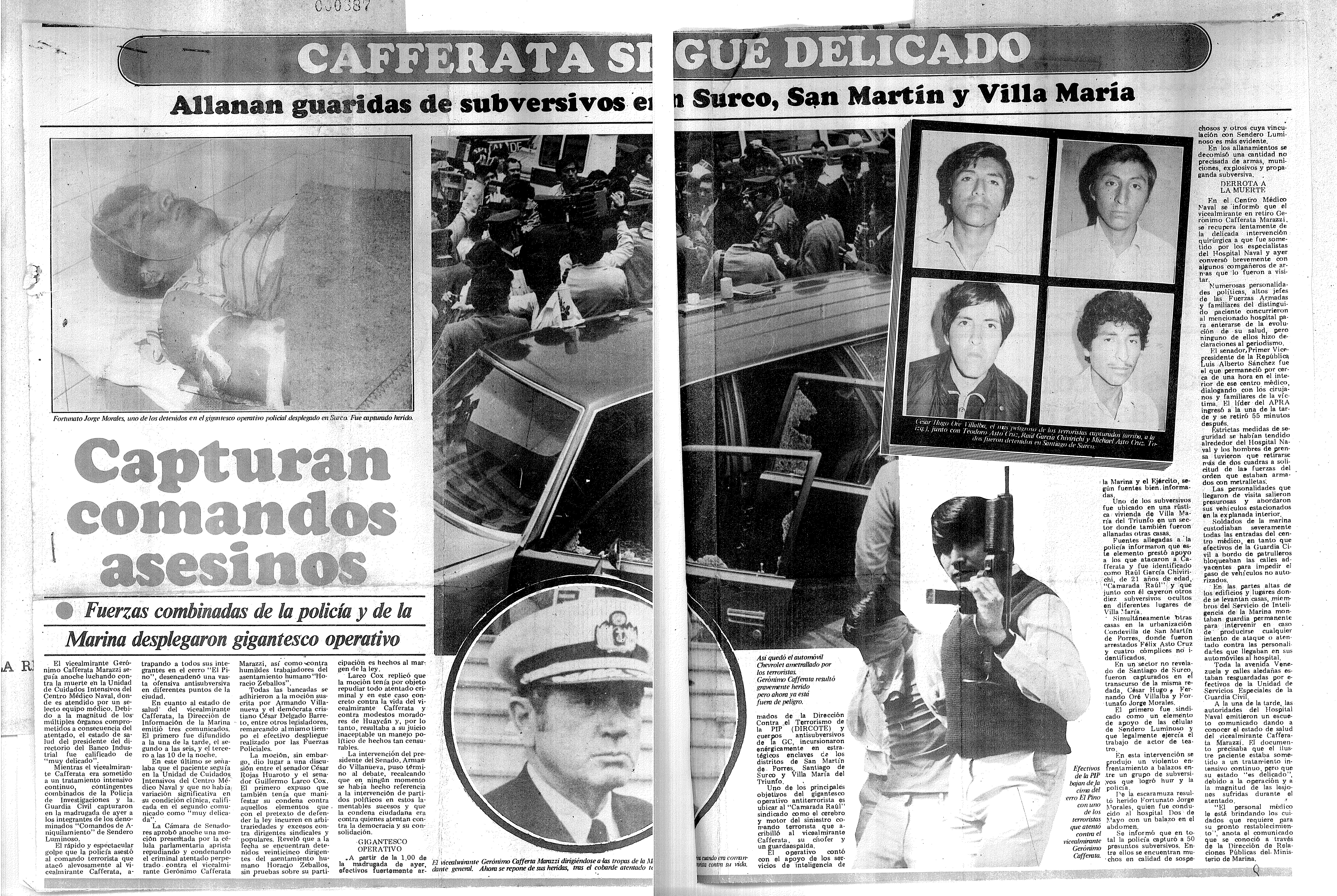 Capturan comandos asesinos