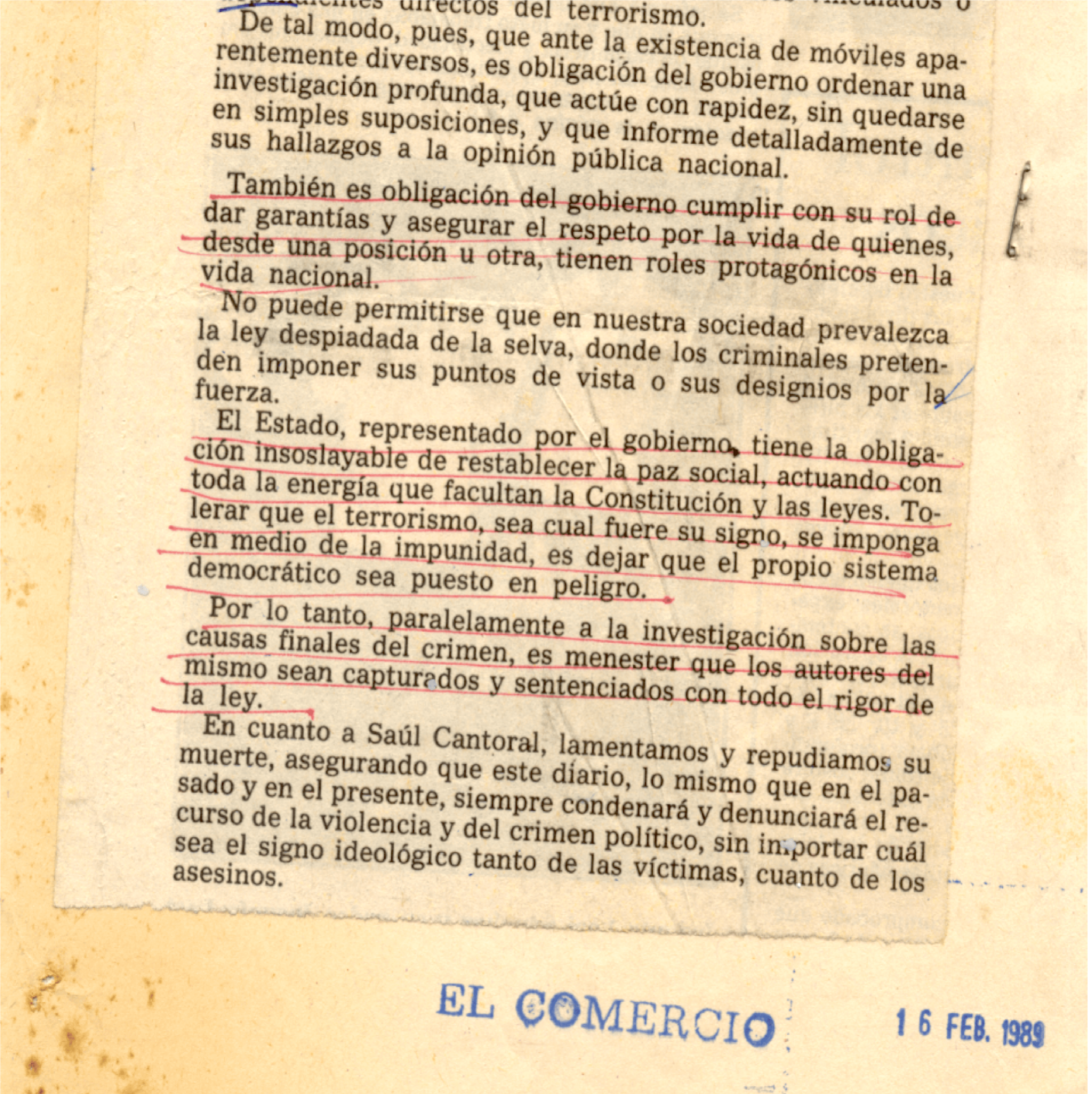 16 FEB - Muerte de Saúl Cantoral