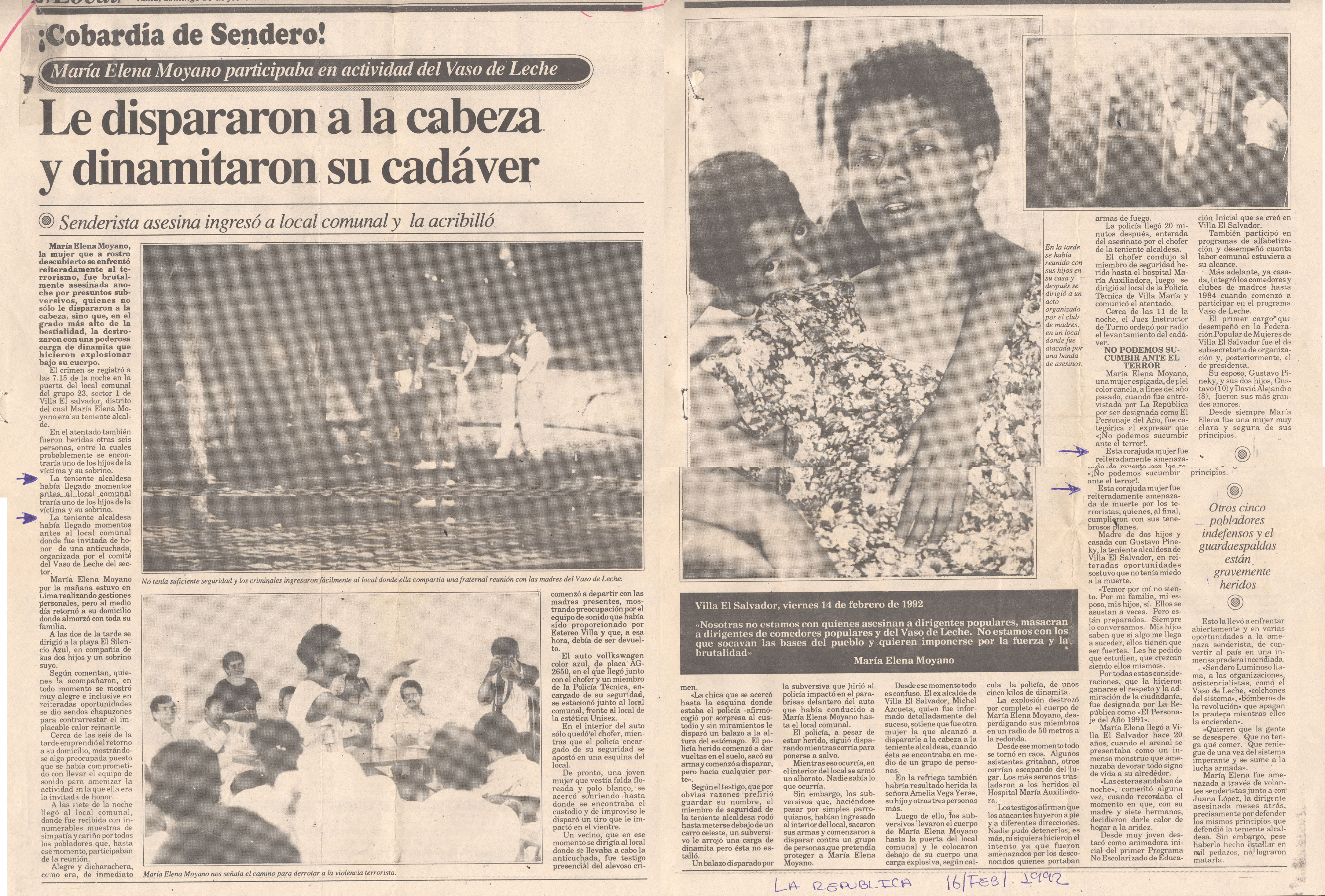 Le dispararon a la cabeza y dinamitaron su cadáver