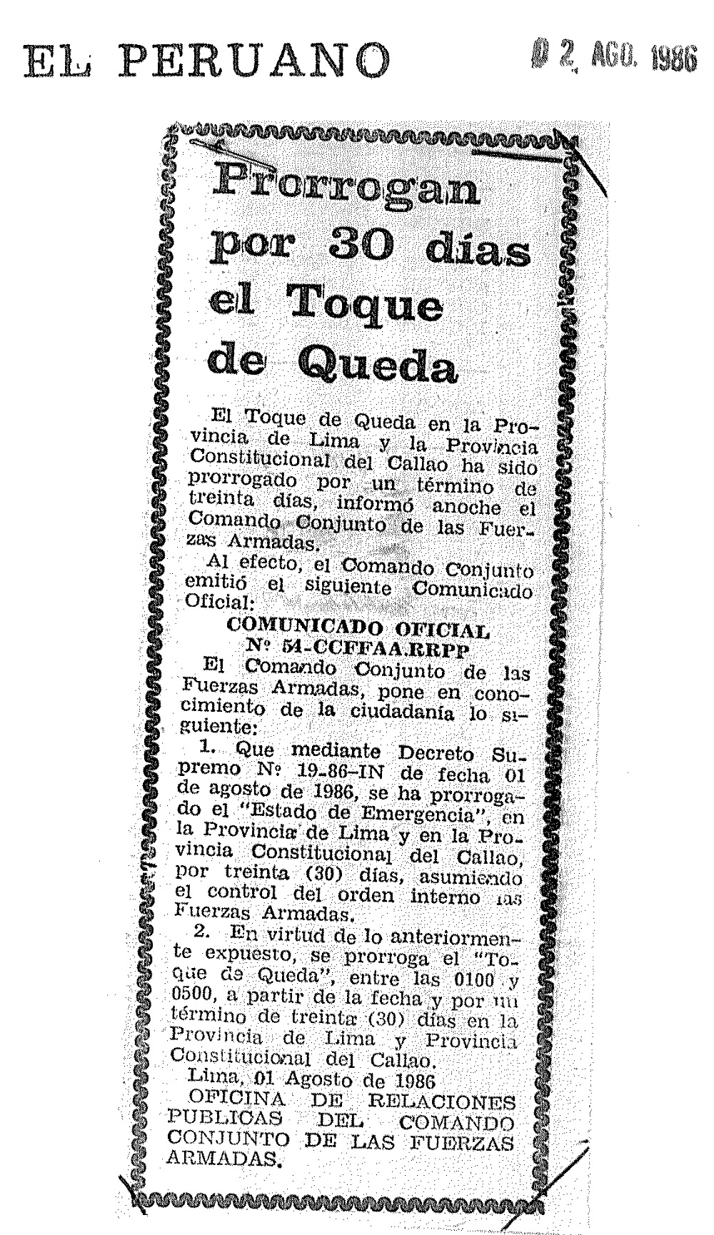 Prorrogan medidas de emergencia