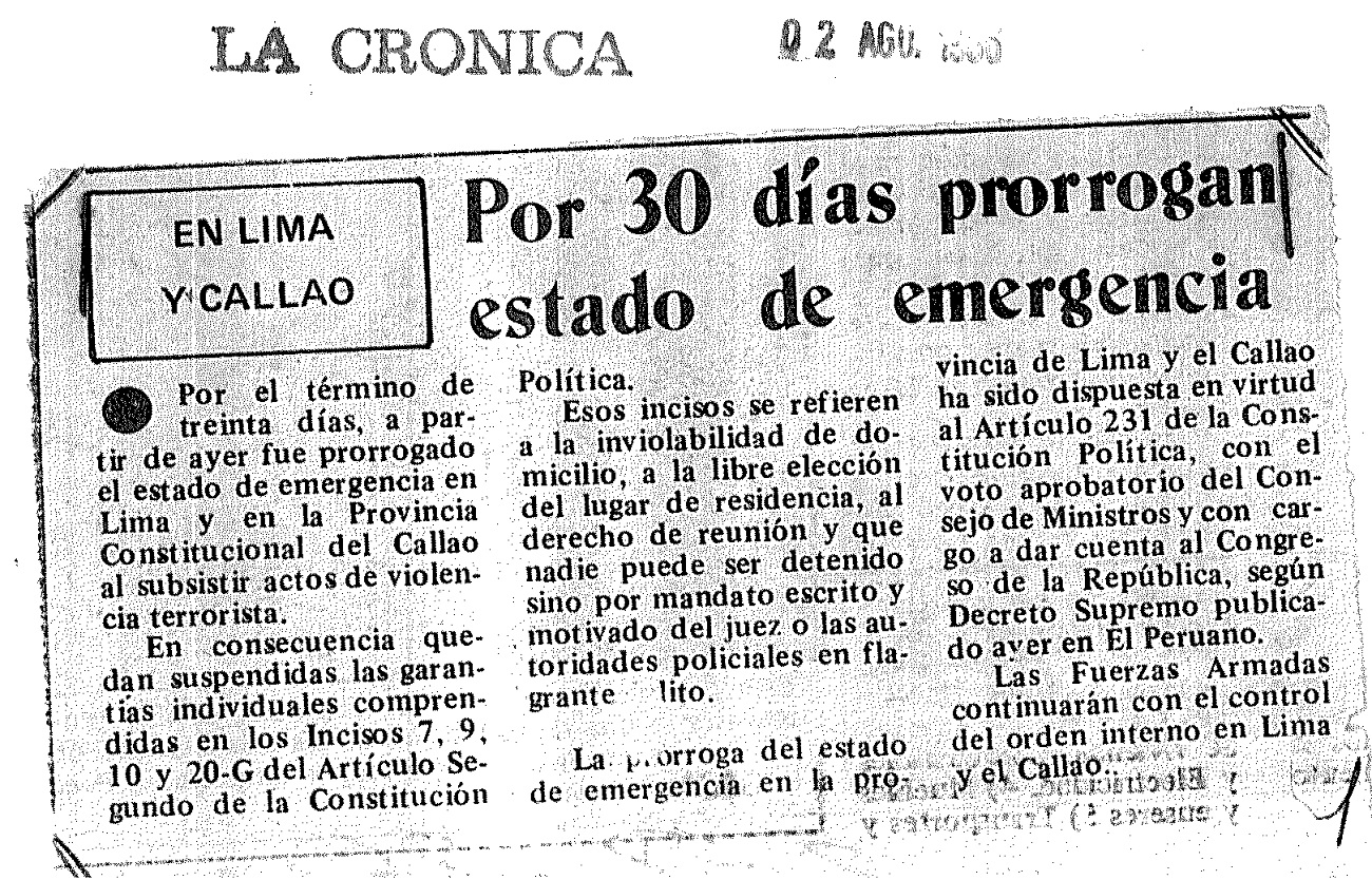 Prorrogan medidas de emergencia