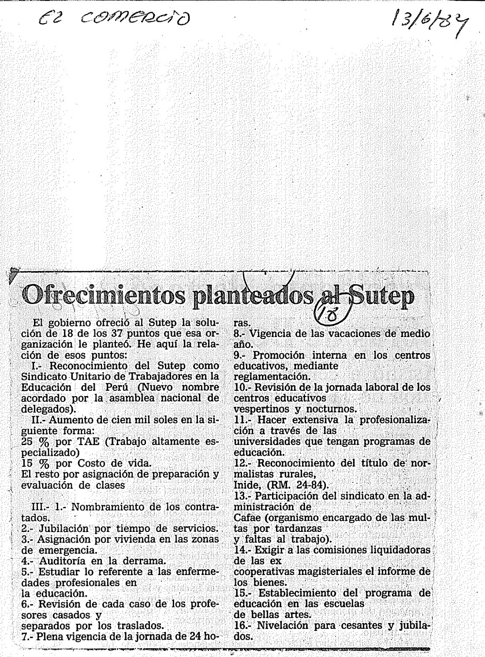 Huelga magisterial finalizó con éxito