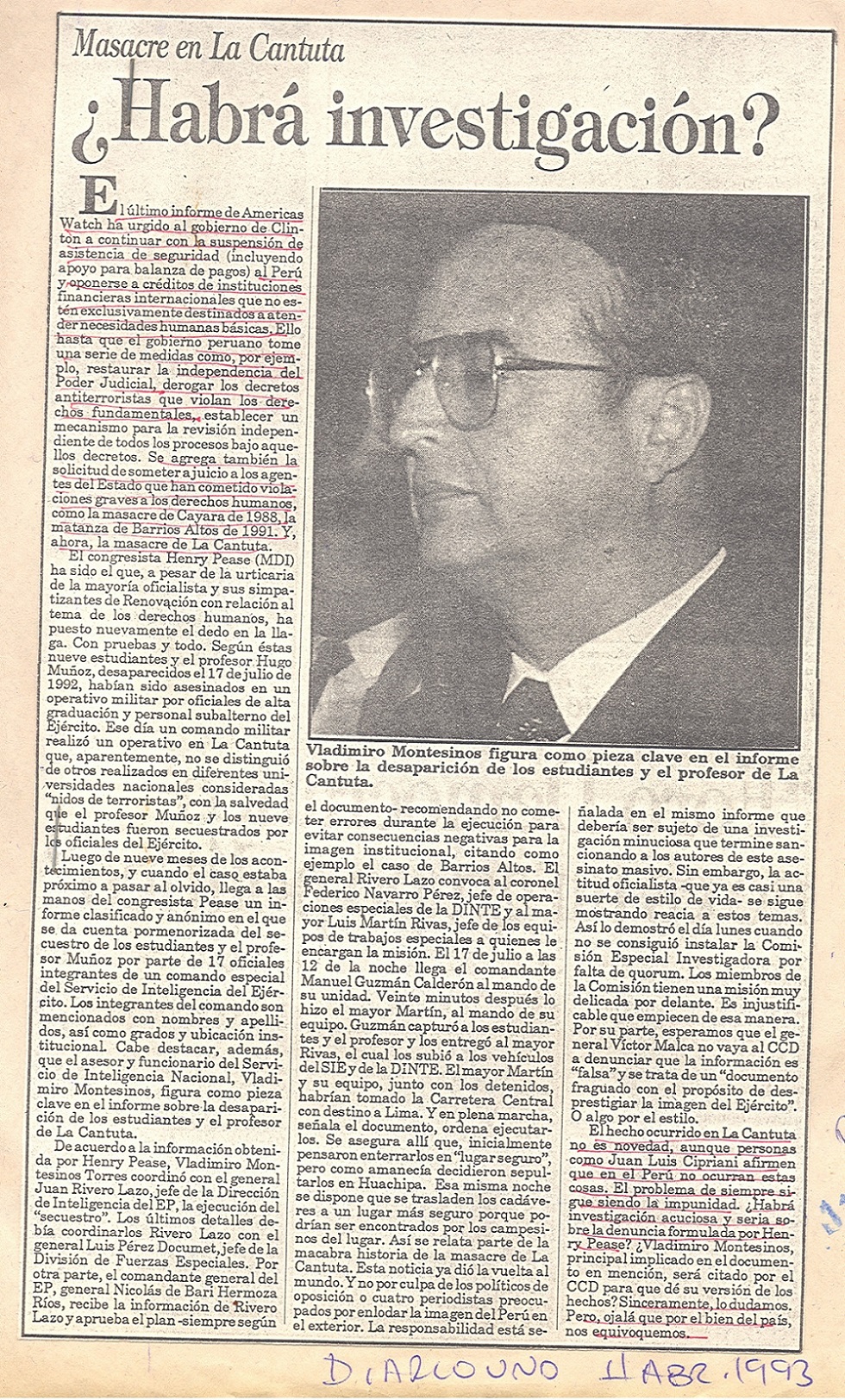 ¿Habrá investigación?