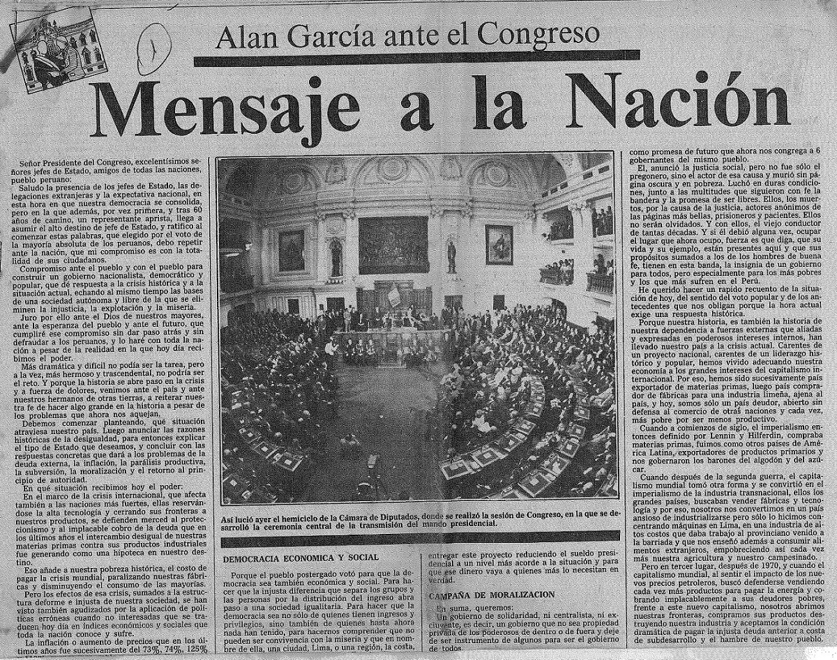 Mensaje a la Nación