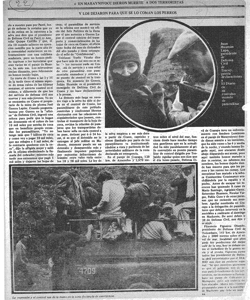 Uchuraccay es una tierra poblada de fantasmas