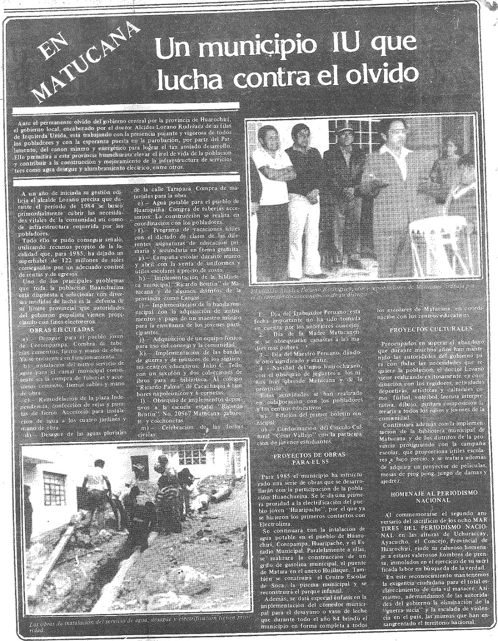 Uchuraccay: 2 años después