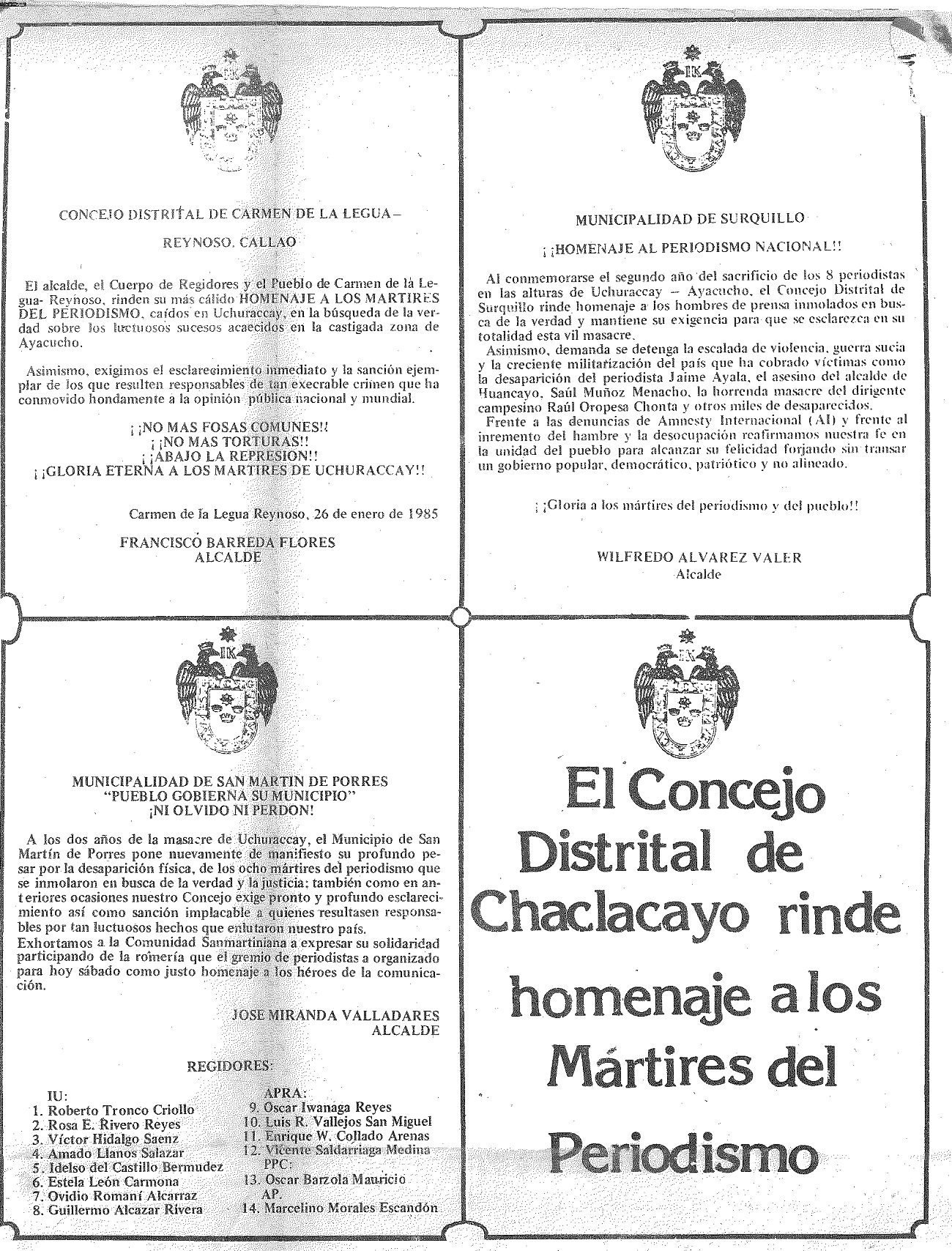 Uchuraccay: 2 años después