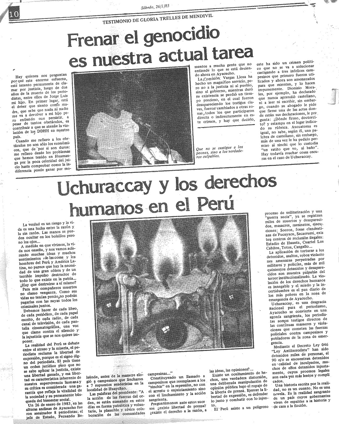 Uchuraccay: 2 años después