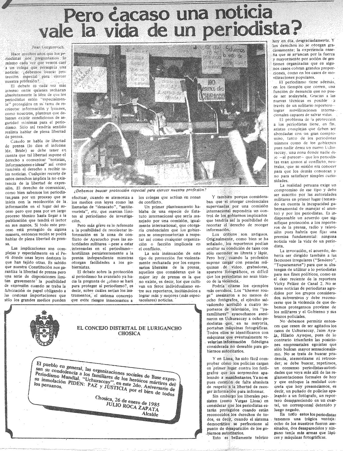 Uchuraccay: 2 años después