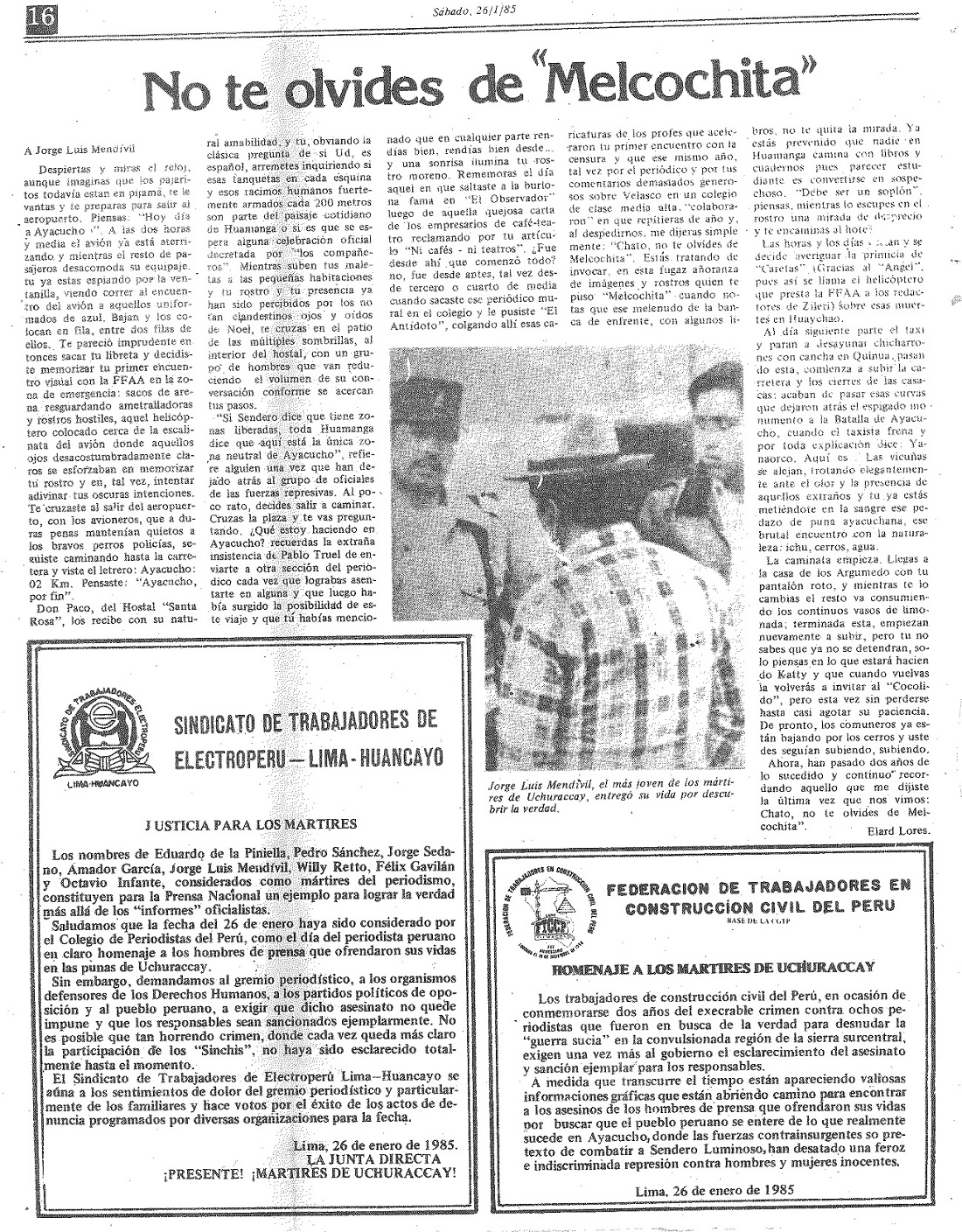 Uchuraccay: 2 años después