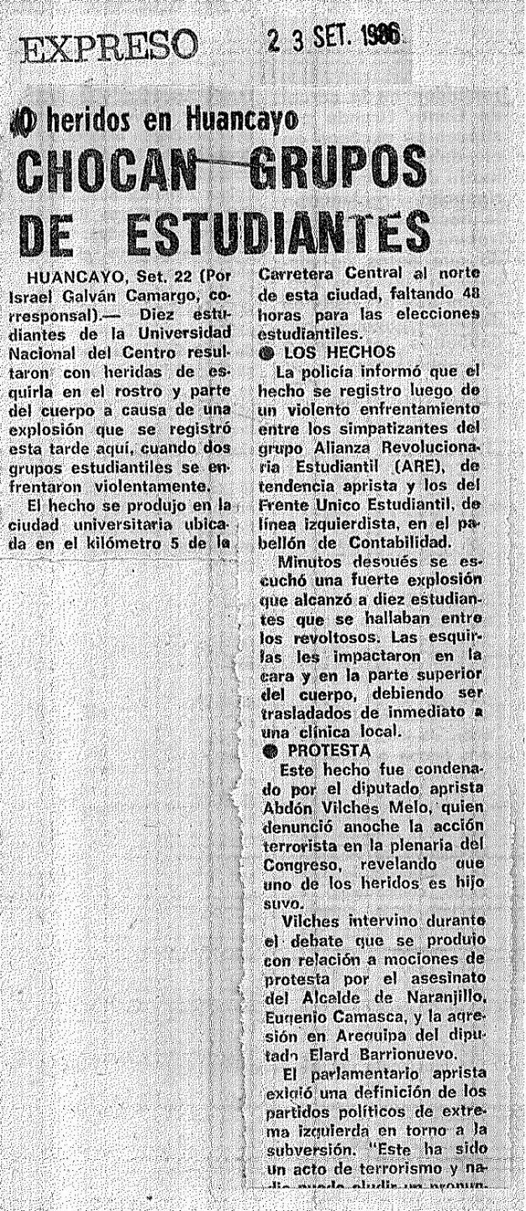 Explosión de dinamita hiere a 10 universitarios