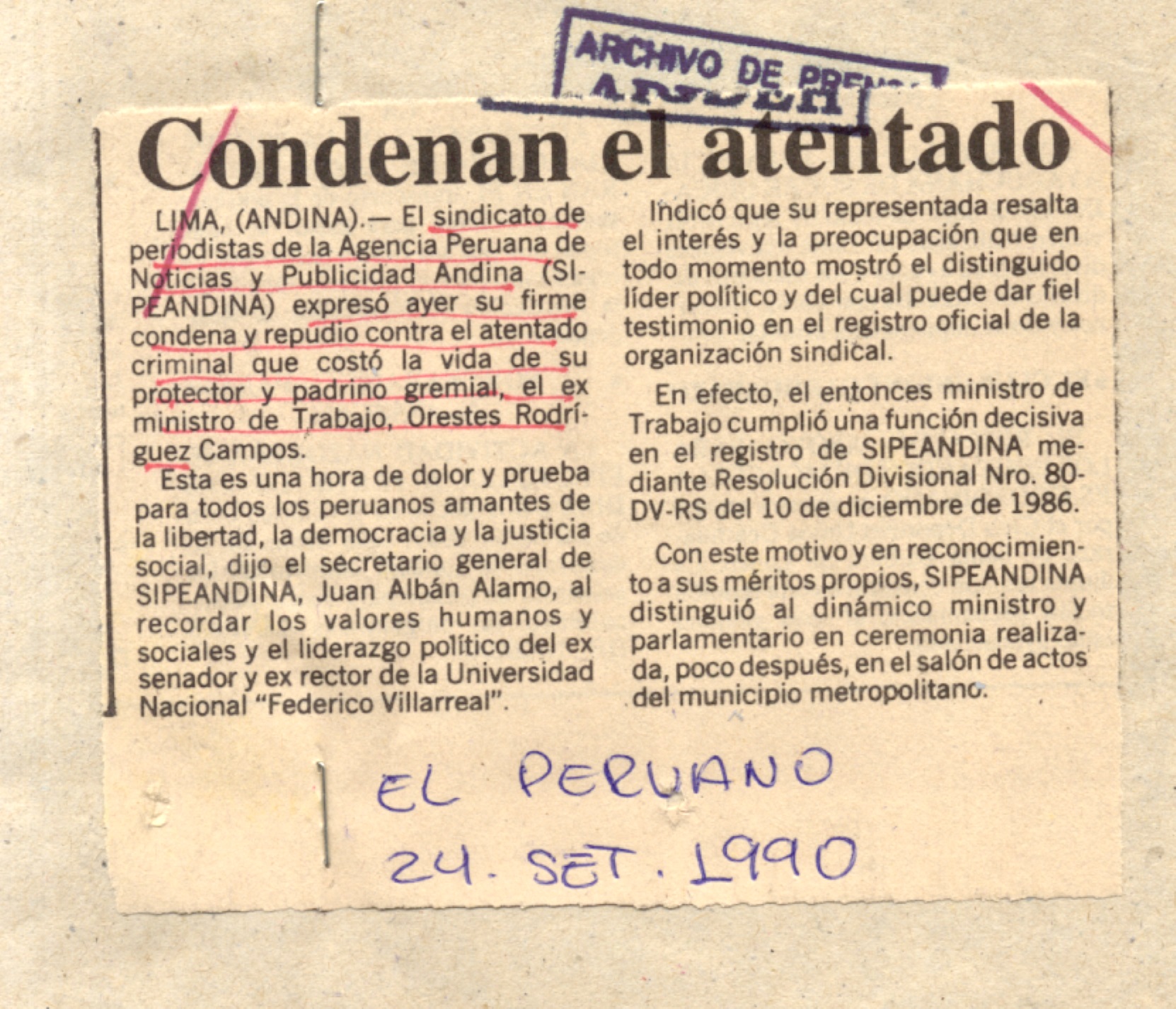 Condenan el atentado