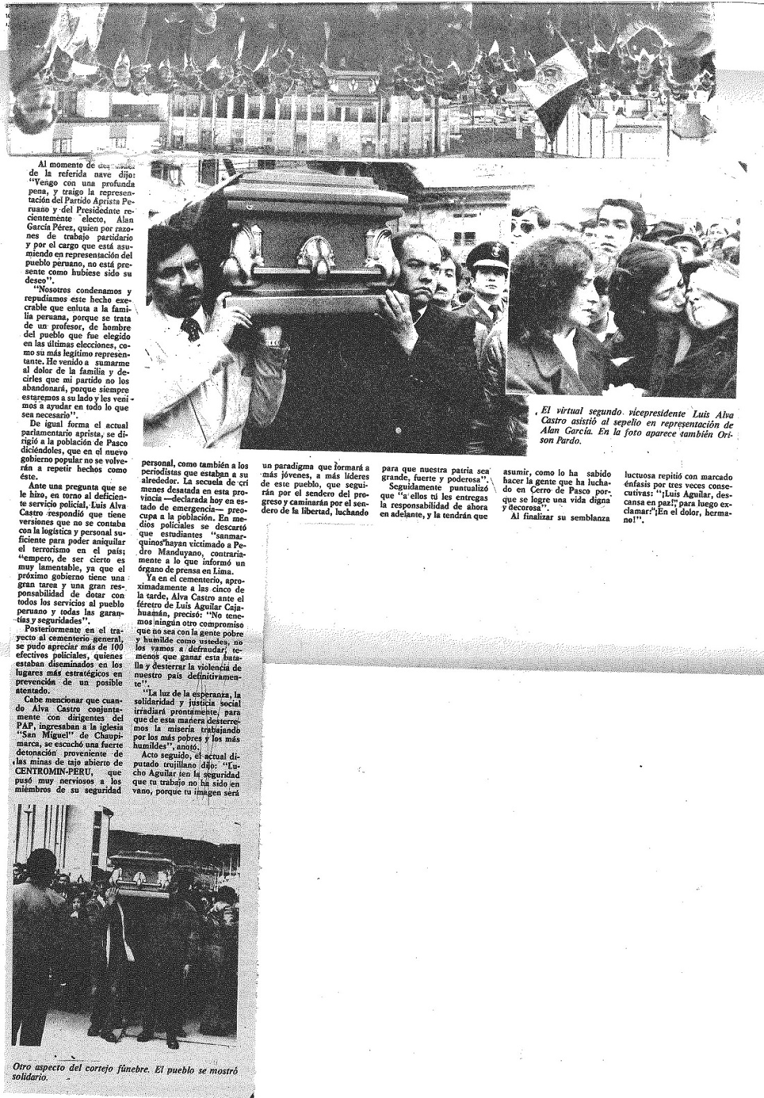 Declaran emergencia en Pasco; detienen 6 presuntos asesinos