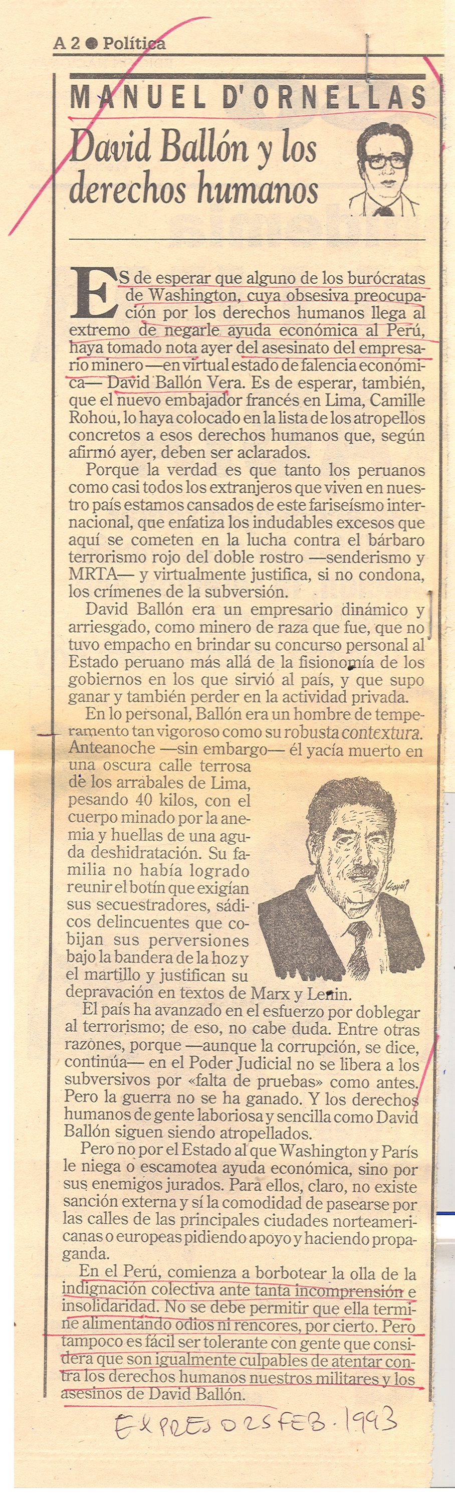 1993 BALLÓN Y LOS DDHH