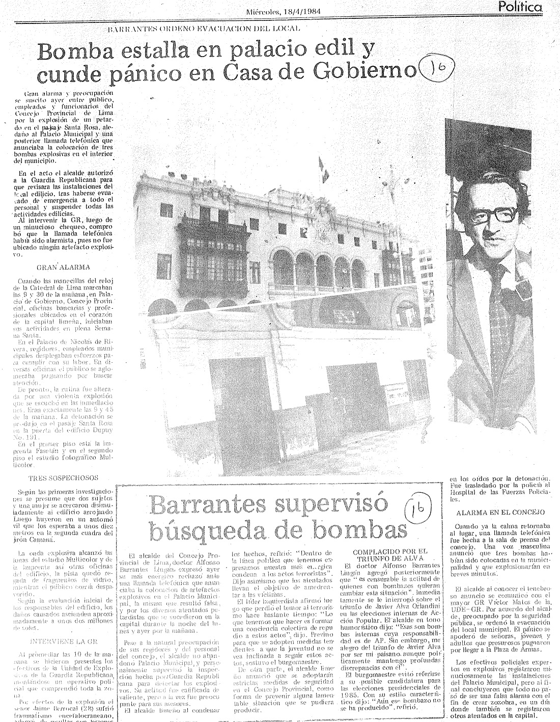 Dinamitazos a granel a plena luz del día