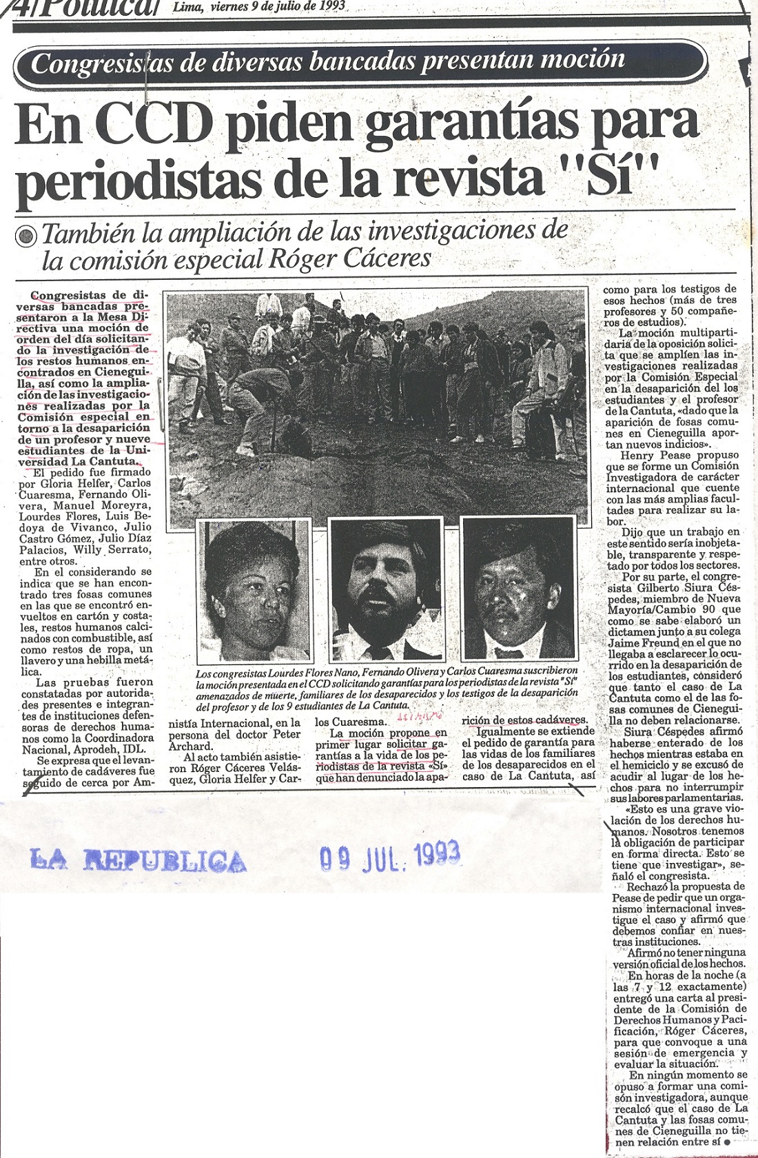 La incógnita de Cieneguilla