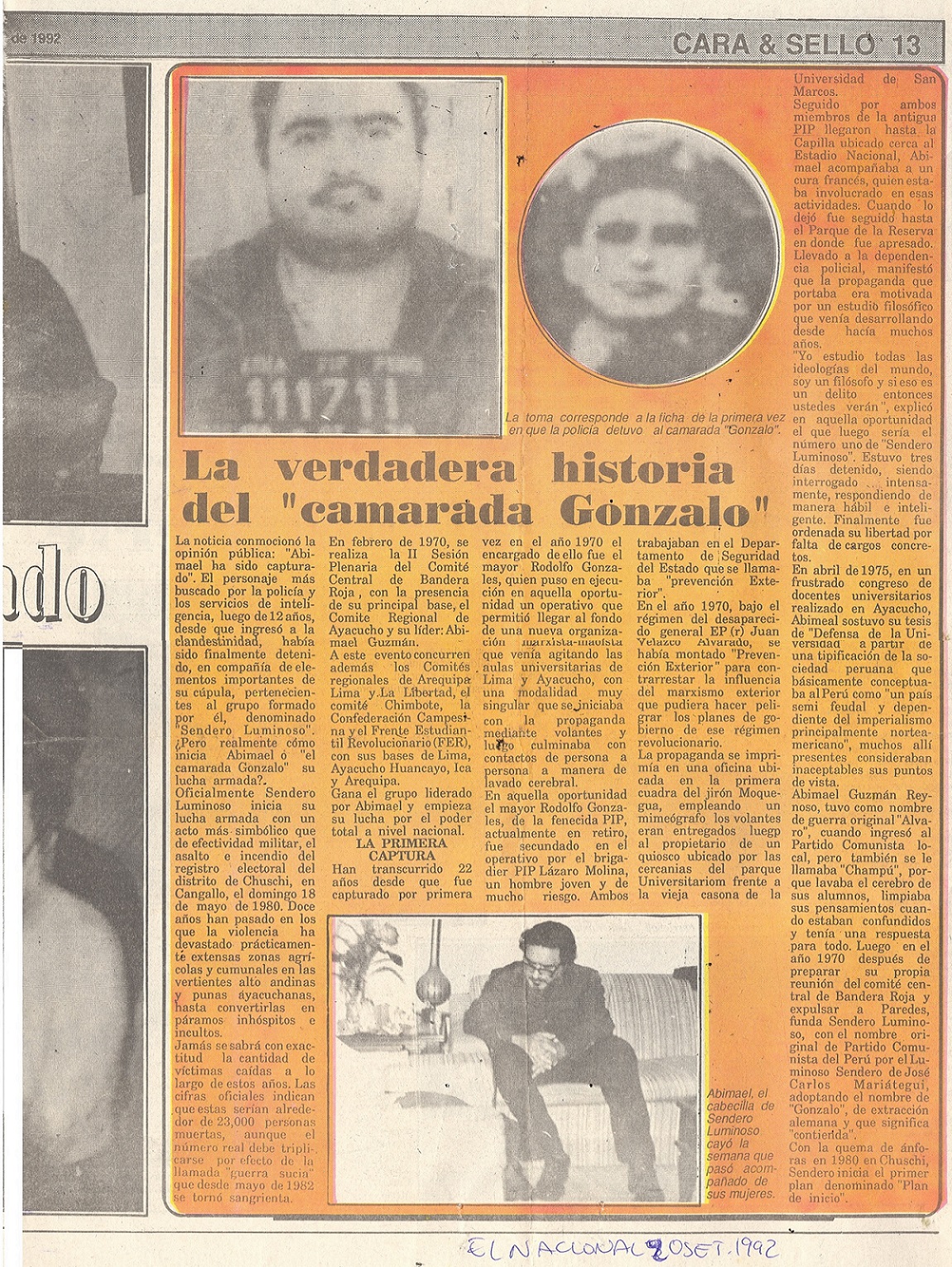 Pobre y triste Gonzalo