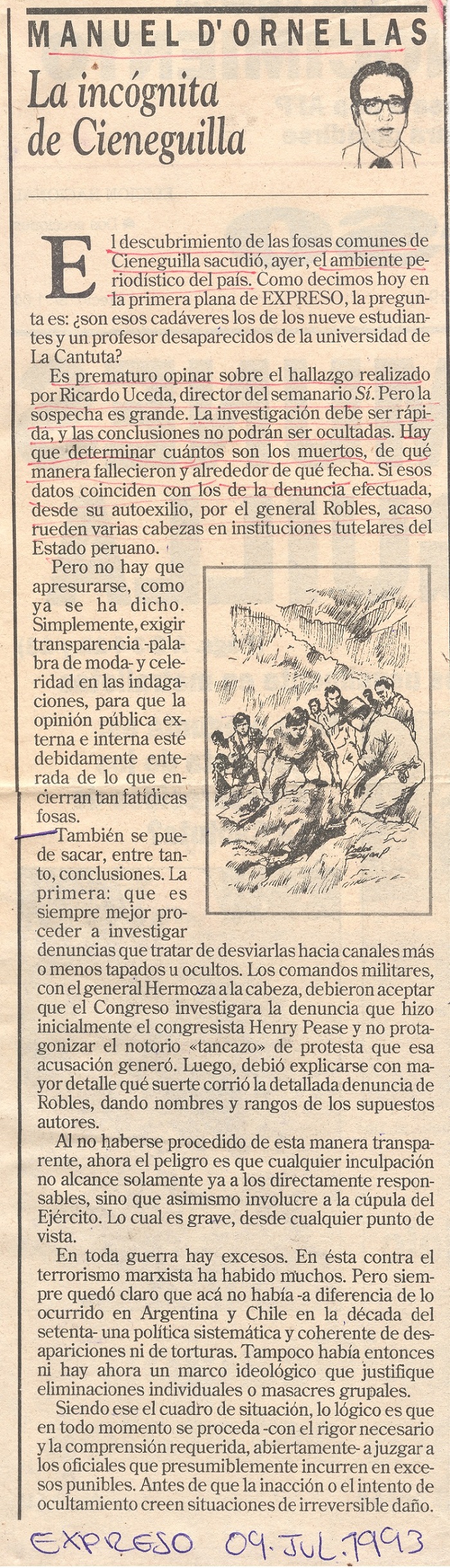 La incógnita de Cieneguilla