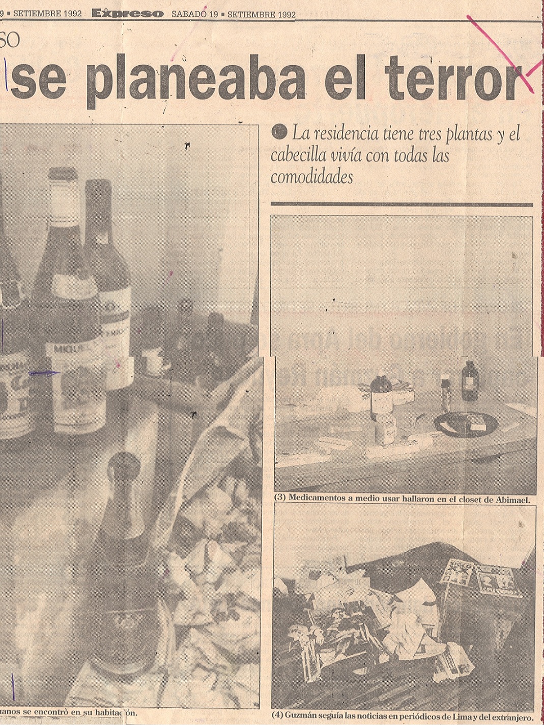 "Captura de Abimael Guzmán es triunfo exclusivo de la policía"