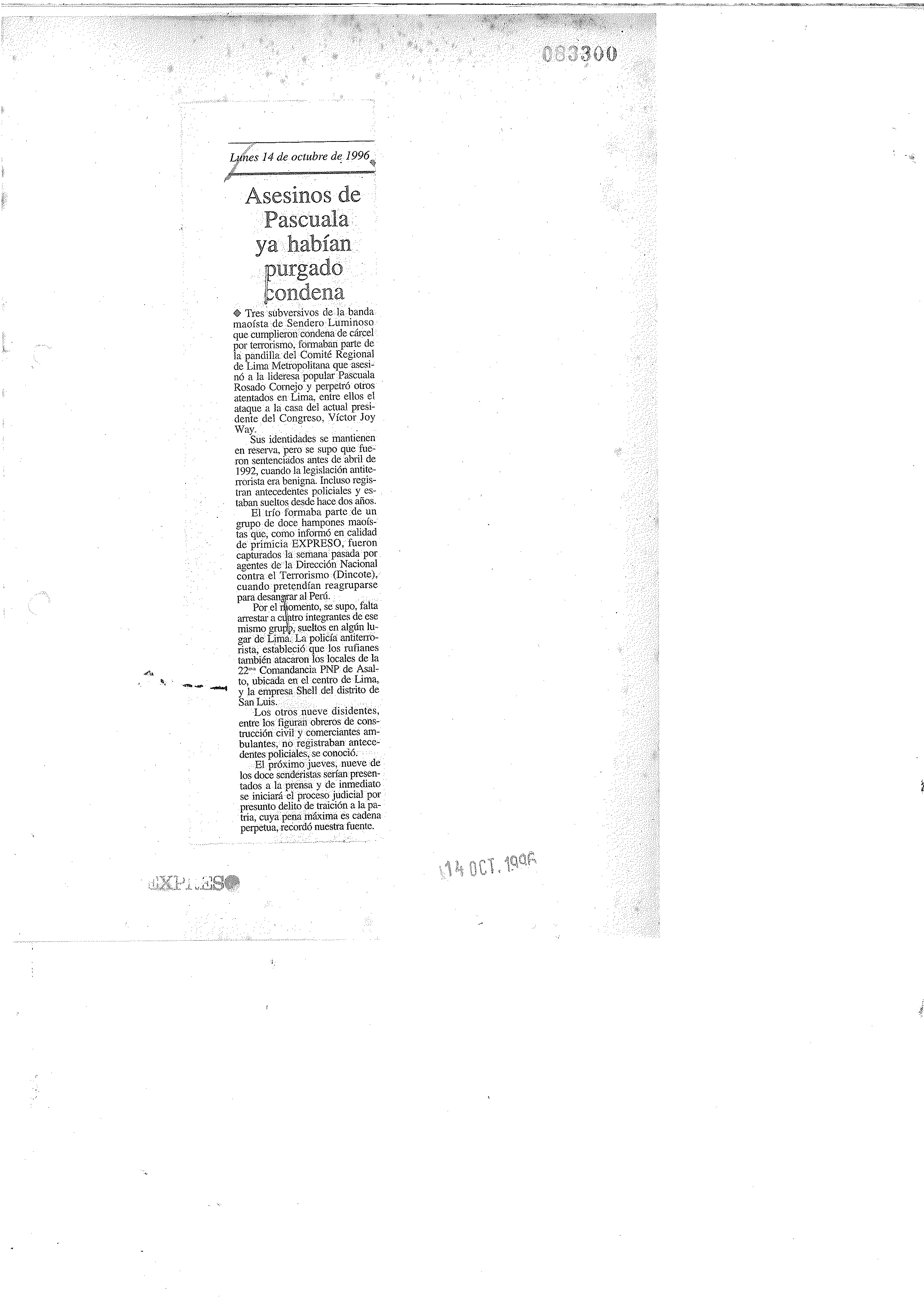 4. ASESINOS DE PASCUALA YA HABIAN PURGADO CONDENA