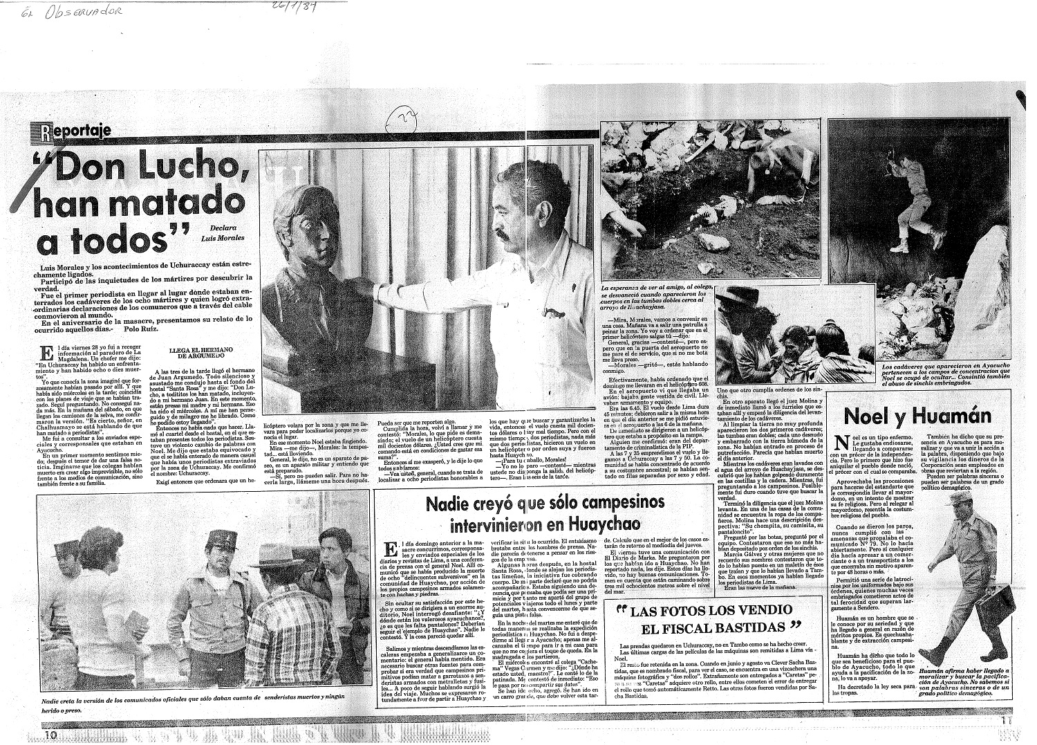 “Don Lucho, han matado a todos”